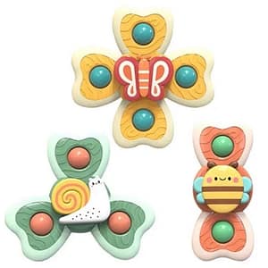 Premium Quality Sucker Spinning Toy (Pack of 3 )